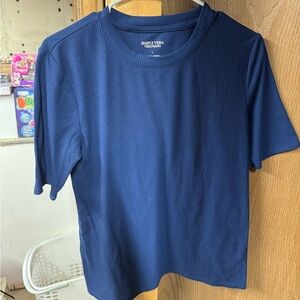 Simply Vera Vera Wang Dark Blue Short Sleeve Tee